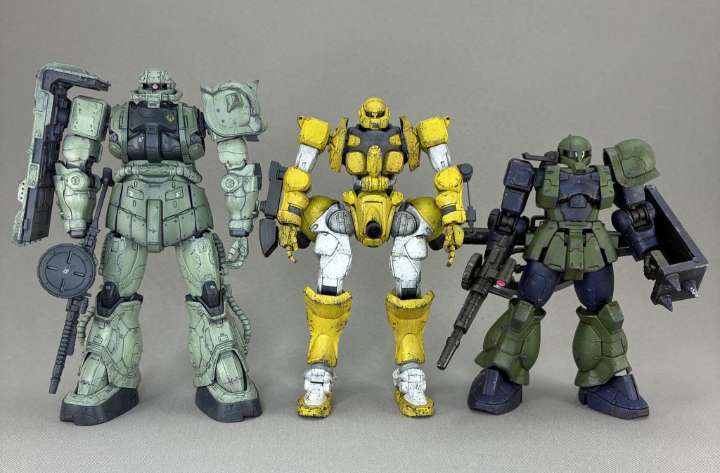 最近作ったザクシリーズと。