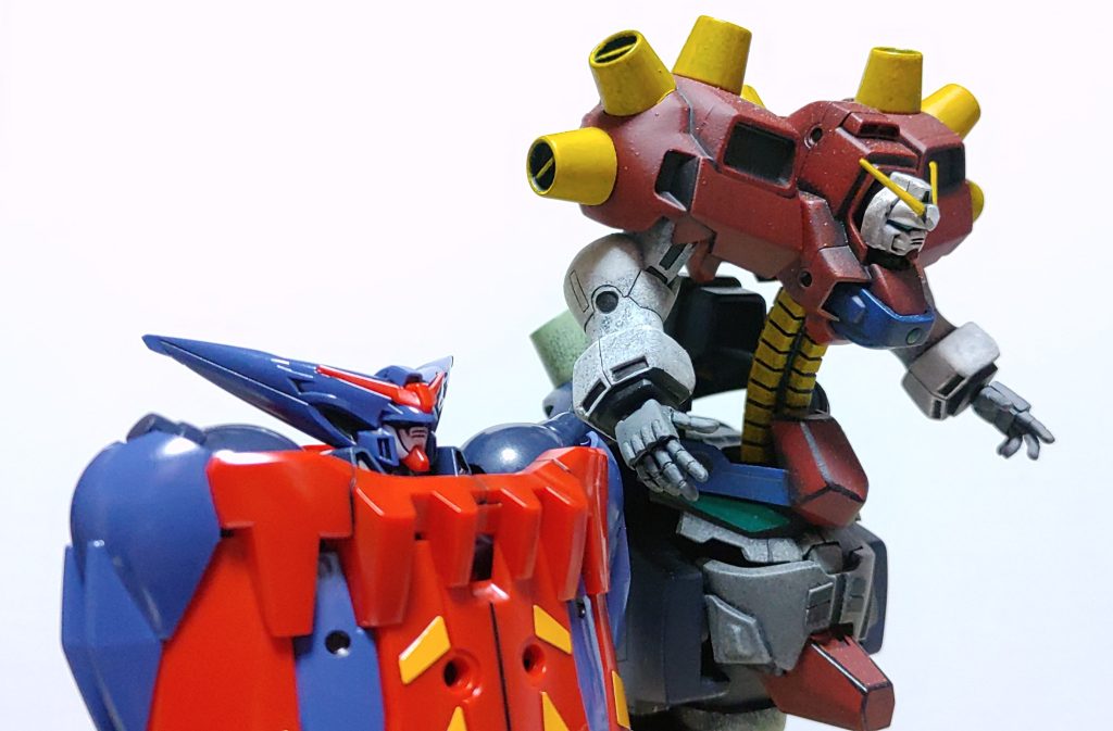 前のアカウントの作品１回目デビルガンダムとマスターガンダム
