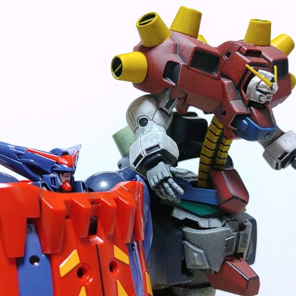 前のアカウントの作品１回目デビルガンダムとマスターガンダム