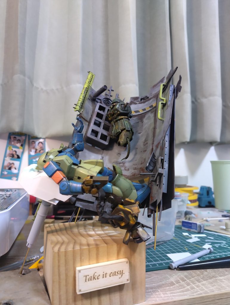 全体的に筆塗り前の記録です。