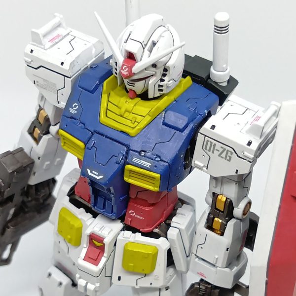 hg rx-78-2 ガンダム(origin)筆塗り全塗装