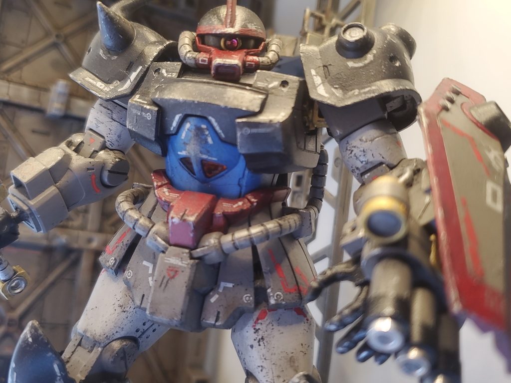 HGグフカスタムをグフ試作実験機カラーで塗装した！–5枚目/制作者：オールドタイプ模型人