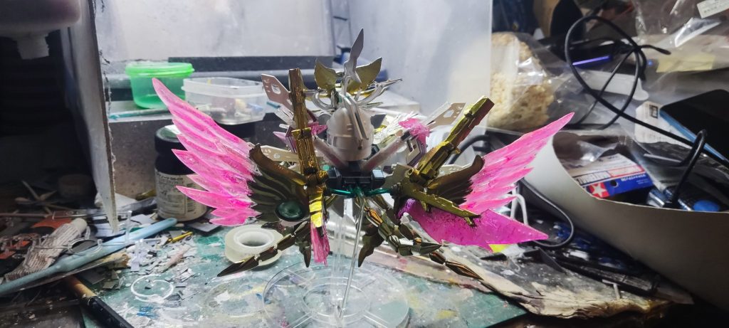 鳳凰武者における飛鳥の初登場 前回は完成品–5枚目/制作者：モデルワークショップ