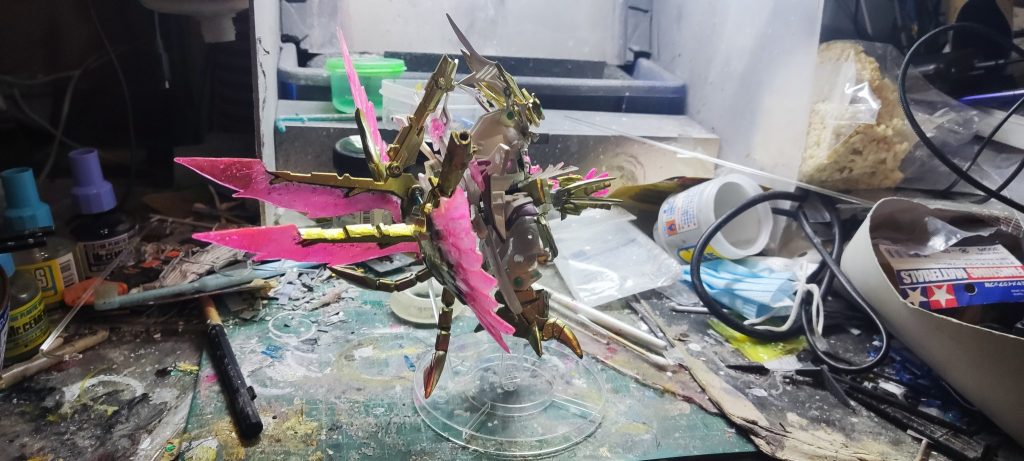 鳳凰武者における飛鳥の初登場 前回は完成品–4枚目/制作者：モデルワークショップ