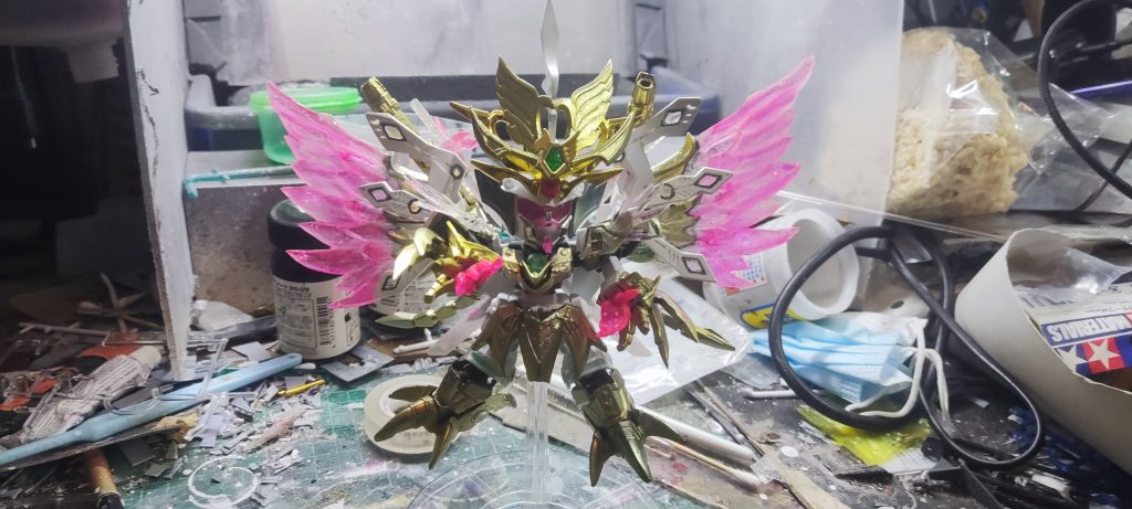 鳳凰武者における飛鳥の初登場 前回は完成品–3枚目/制作者：モデルワークショップ