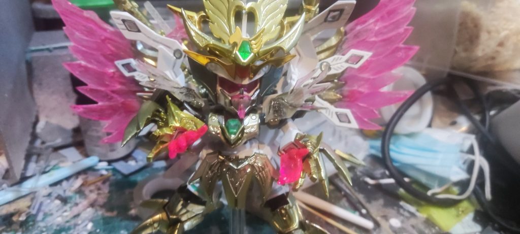 鳳凰武者における飛鳥の初登場 前回は完成品–2枚目/制作者：モデルワークショップ