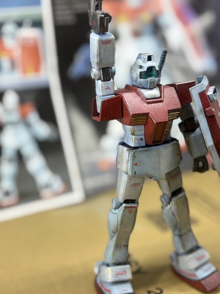 ジムと言えば汚しなのかなと…ラストシューティングポーズ🤭