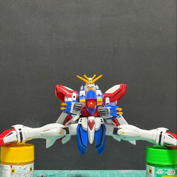 HGゴッドガンダム&筋彫り