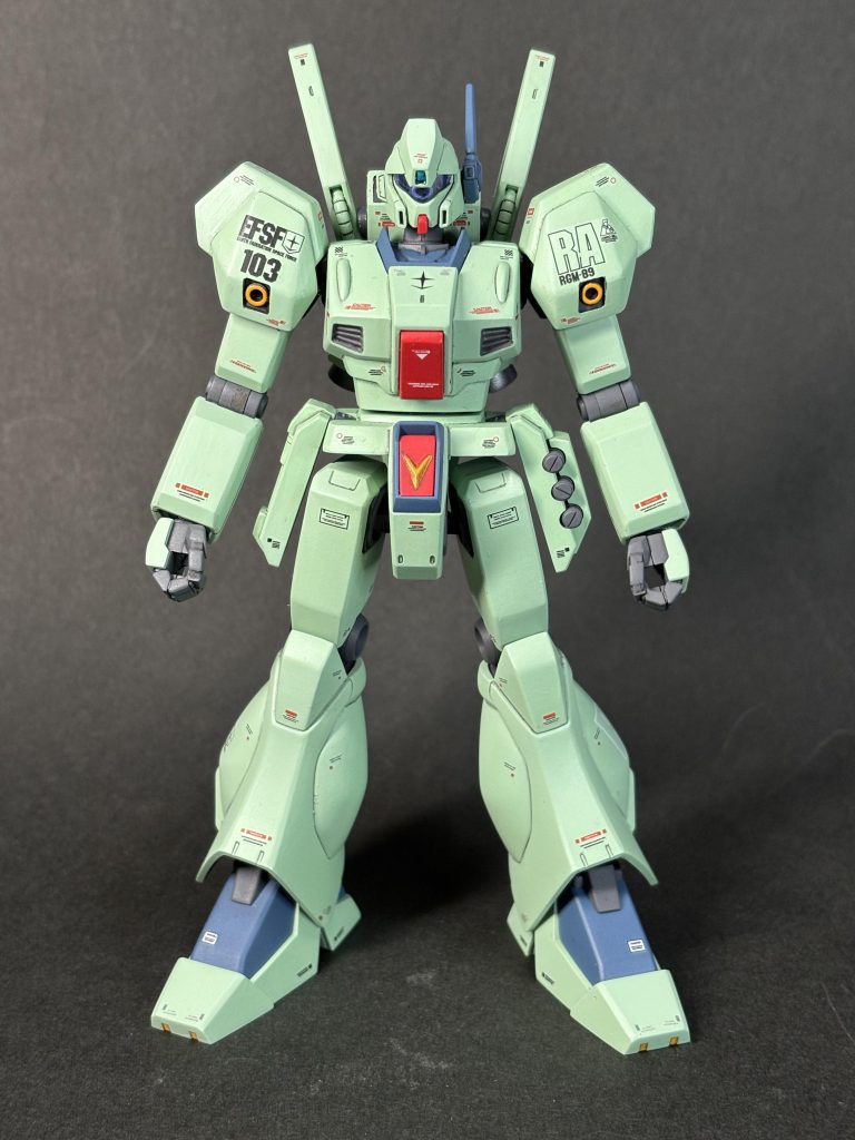 筆塗りは製作時間が倍かかる。ジェガングリーン缶スプレー出ないかな。