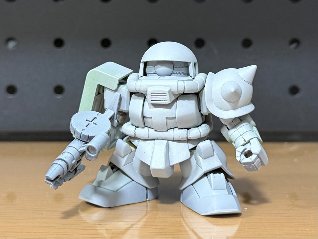 サフを吹いた状態。