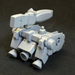 バックパックは背中の接続基部とスラスターをキットから流用した以外はプラ板でスクラ[…]