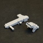 左腕武装は、オリジンMSDのザク・デザートタイプ系キットに付属のラッツリバー3連[…]