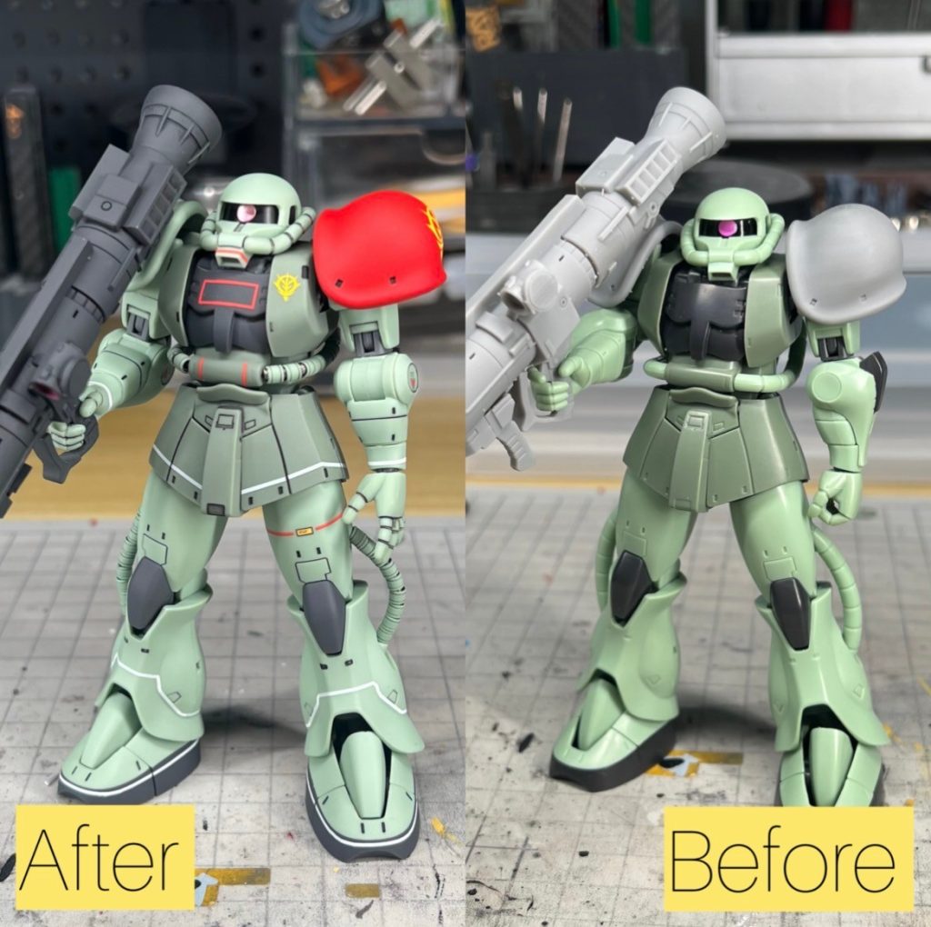 Re:ROBOT魂 MS-06C ZAKU II Nuclear Bazooka Equipmrnt ver. A.N.I.M.E.–7枚目/制作者：@PhantomCat