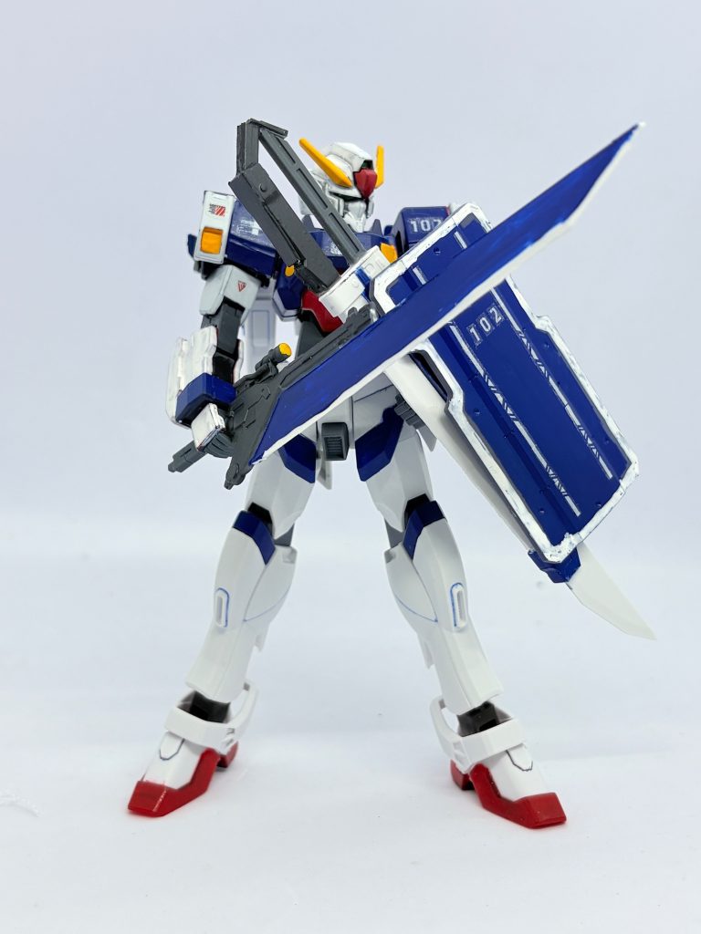 剣②「ムーインデルグ」SDEXシナンジュのライフルを加工して刃つけた。
