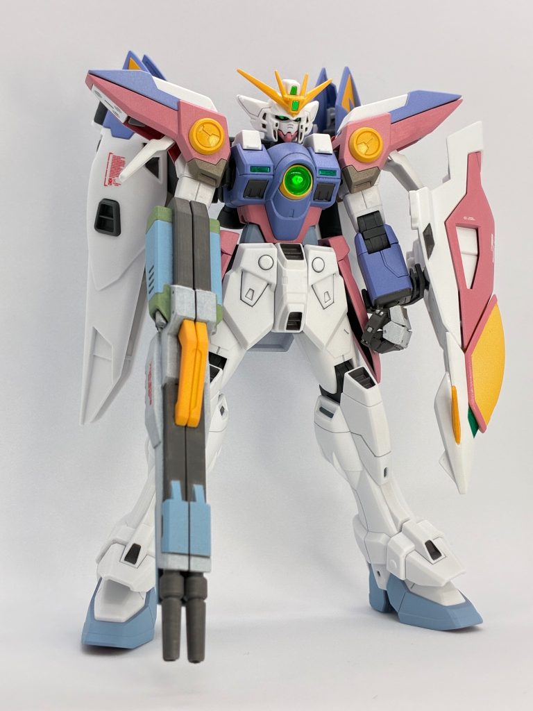 ツインバスターライフルは筆塗りしました。