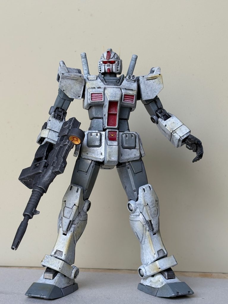 ガンダムオリジンのトリコロールカラーガンダムを塗装しました‥．が、いろいろ事情がありまして‥