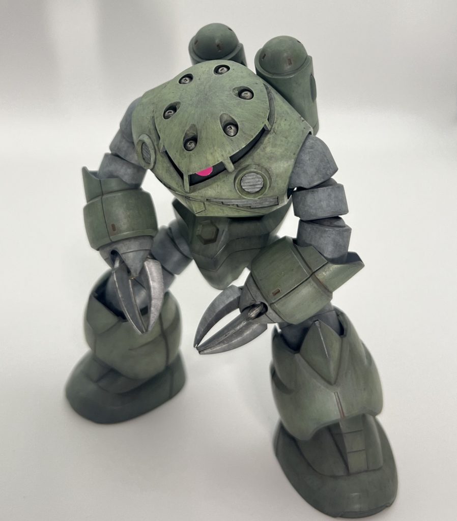 ギロっと睨みますよ〜👀頭頂部に筆跡が出せたのが嬉しい…！