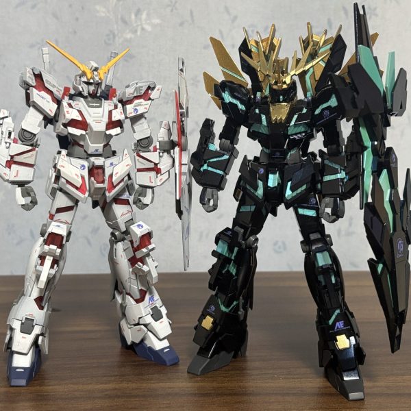 ユニコーンガンダム＆HGUC 1/144 ユニコーンガンダム2号機 バンシィ・ノルン（デストロイモード）
