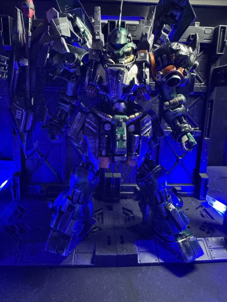 で、完成した姿がこちら！いや、暗いよ！ライトアップで誤魔化すんじゃないよ！