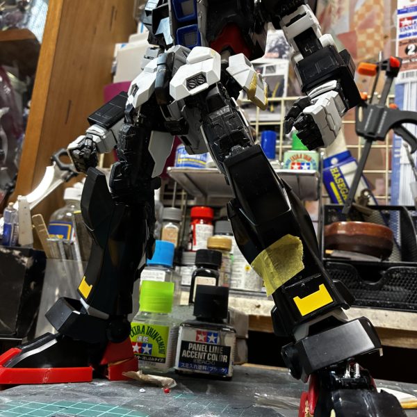 pg ストライクとhgサイコガンダムをミキシングしています。雑誌プロの作品を見ていつかやってみたいと、中古を格安で手に入れたので早速組んでいきます(*´꒳`*)（4枚目）