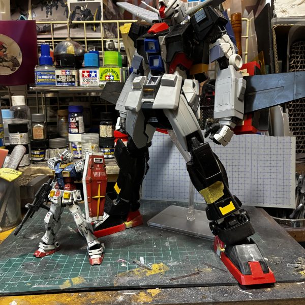 Ｚガンダムガンプラ作成実例集を昔からやってみたかったサイコガンダム制作中盤形になってきました後はディテール筋彫り作業ですカラー悩みますな休みにゆっくりやりますよ（4枚目）