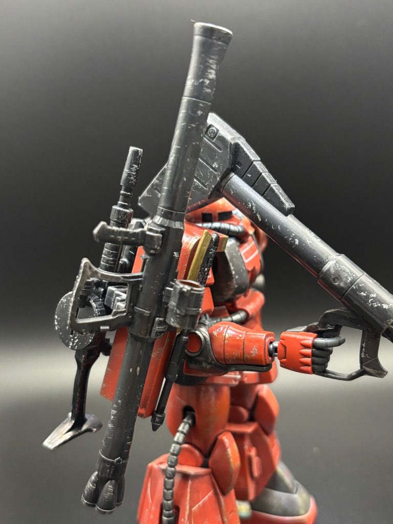 このキット何がいいかって武器てんこ盛りで担げるところです。シールドに取り付けるアタッチメントがいい仕事してます👍