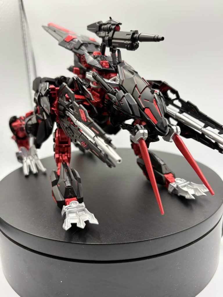 後こいつ変形するんですけどこっちも中々かっこいいですね変形自体も結構簡単でRGゼータとかと違って気楽に形態をシフトできるんで同じ形態が飽きたら変形させて飾るのもいいかもしれませんね