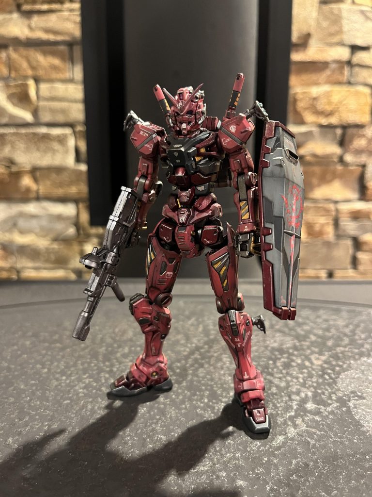 まずは素立ちから!! 今回は黒立ち上げによるグラデーション塗装にしてみました! 渋くて重厚感のある仕上がりになりました⸜(*ˊᗜˋ*)