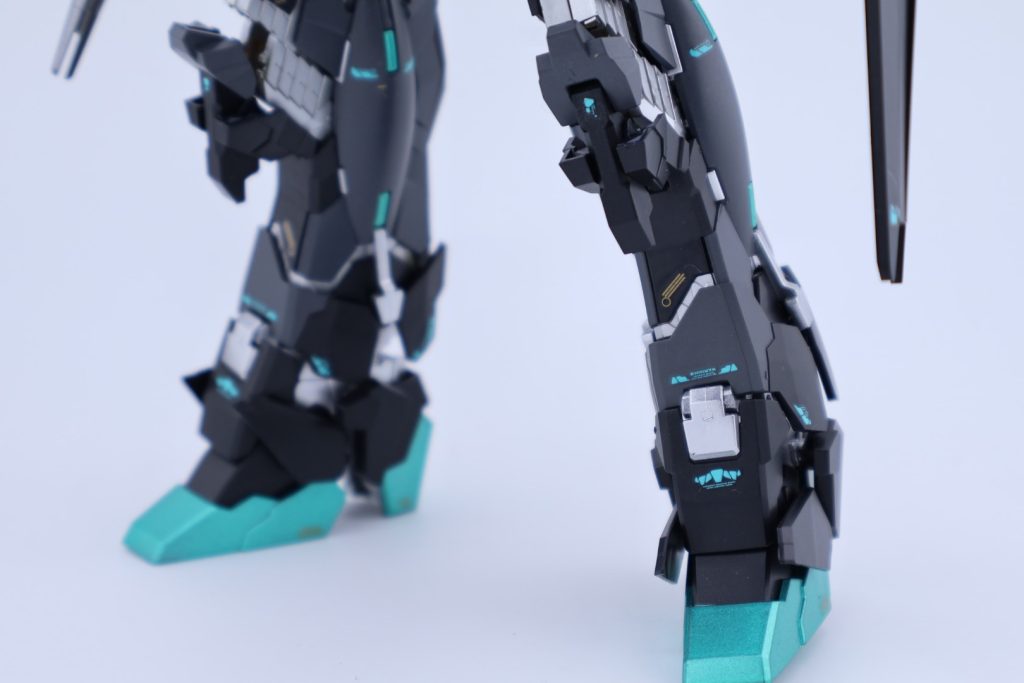 各部アップ画像です。今回は内部フレームとサイコフレームはランナー塗装で仕上げましたが外装以外は殆どランナー跡が隠れるので部分的にランナー塗装するのは大いにありだなと思いました。最後まで見ていただきありがとうございました。おつりんどー！&nbsp;