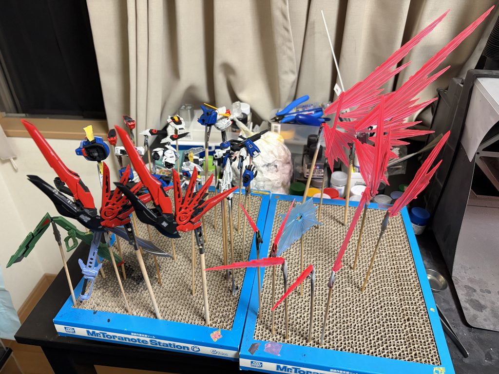 つや消しをした直後ですここまで来た時のついに完成するぞって言う高揚感は最高ですね