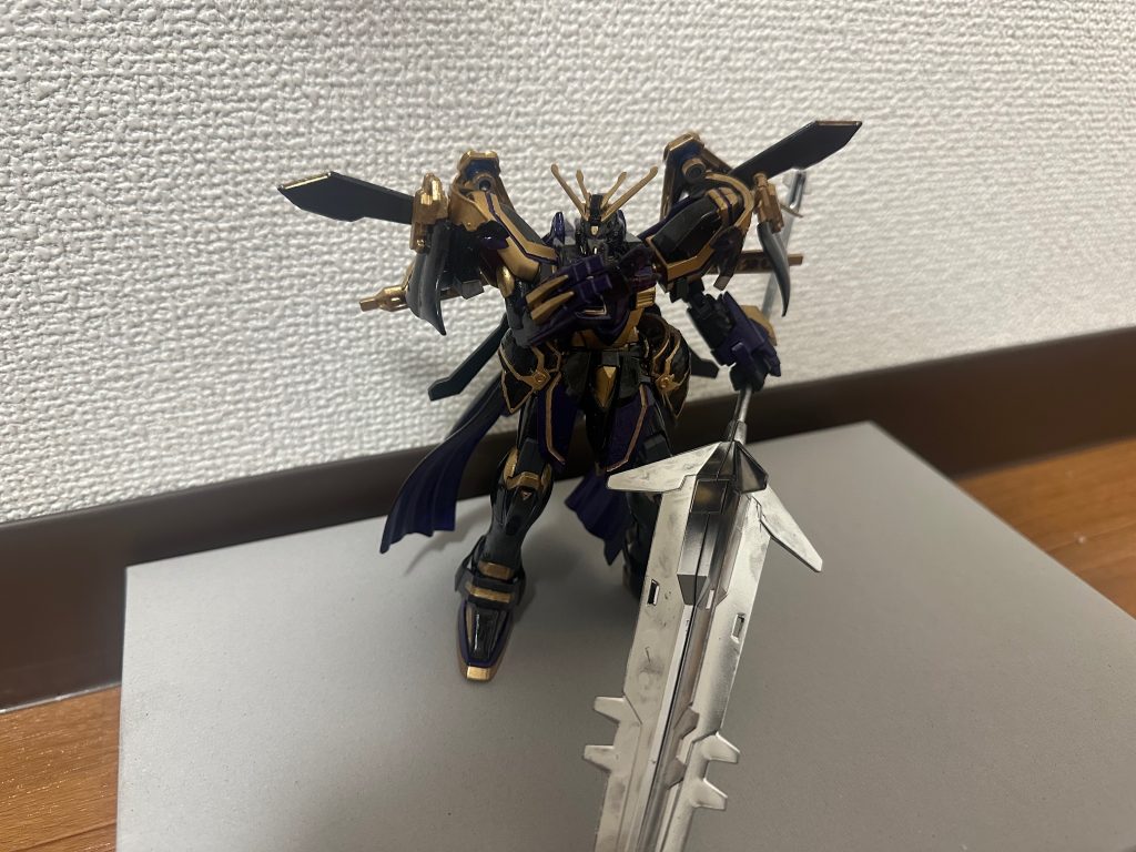 ゴッドガンダムにBB戦士系の部品と30MFシリーズの部品をミキシングしました