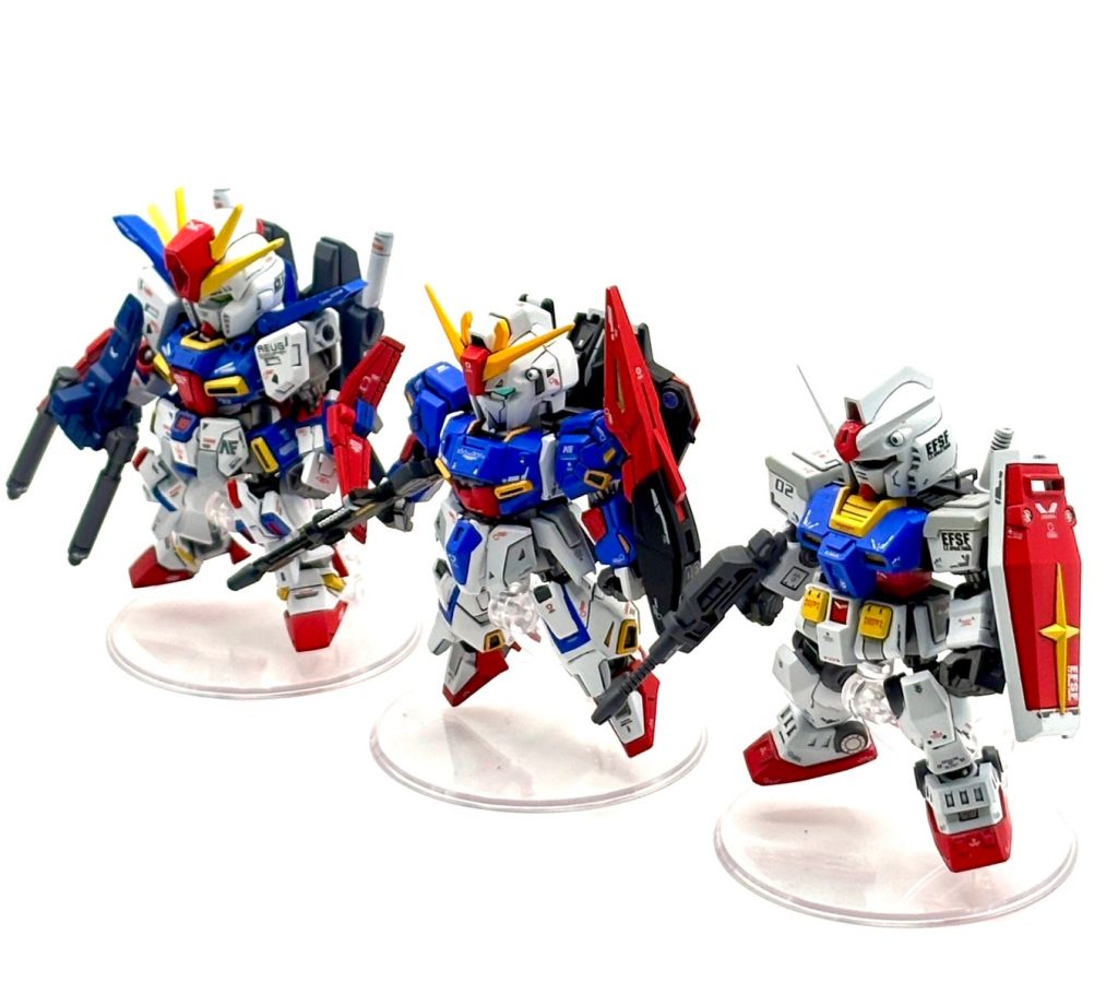 今回のゼータガンダムで、ようやく初期の主役機が3台揃いました😂ここまで来ると感慨深いモノがありますね。