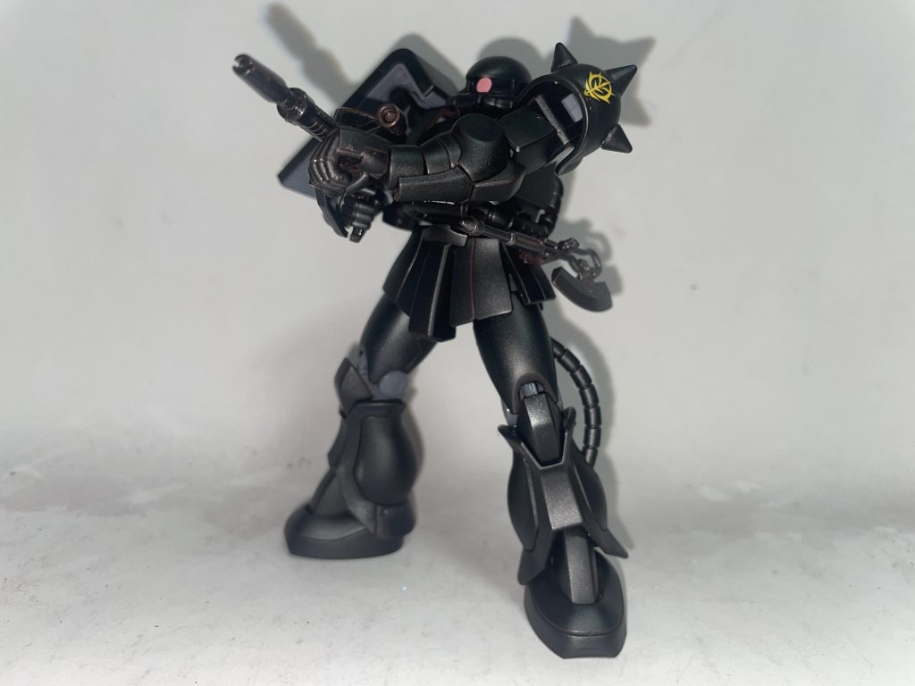 MS-06F/ザクIIF型・エコプラザク［闇夜のフェンリル隊・ブルーチーム／ル・ローア機］〔正式名 ガンダムベース限定 ザクII(21stCENTURY REAL TYPE Ver.)〕【パルスアレンジ・オブ・リアルカラーモデル】–4枚目/制作者：【電幻龍メンバーズ】ドラグーンの開発部
