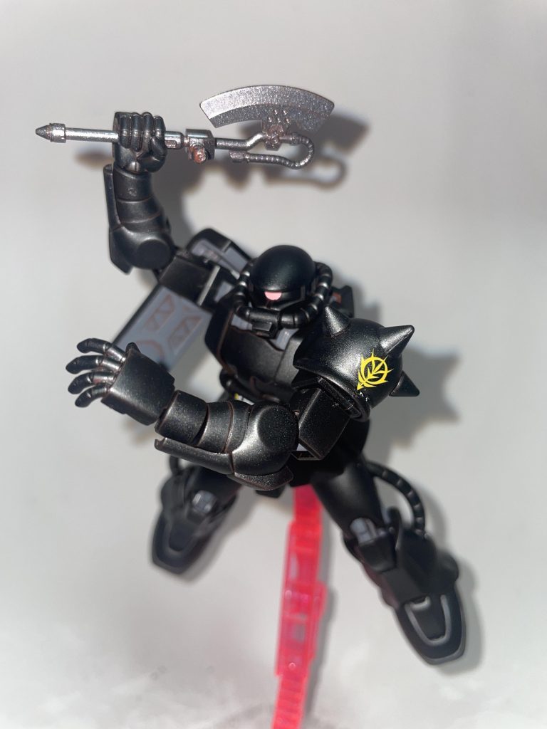 MS-06F/ザクIIF型・エコプラザク［闇夜のフェンリル隊・ブルーチーム／ル・ローア機］〔正式名 ガンダムベース限定 ザクII(21stCENTURY REAL TYPE Ver.)〕【パルスアレンジ・オブ・リアルカラーモデル】–8枚目/制作者：【電幻龍メンバーズ】ドラグーンの開発部