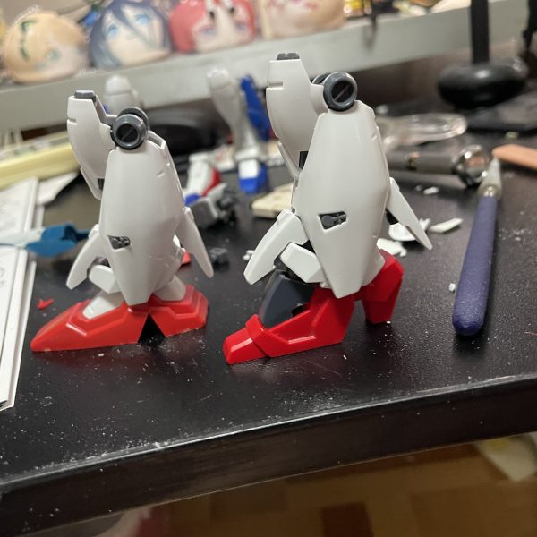 コンテスト用のフルバーニアンの途中経過、足はやっぱコレじゃ無いとな（3枚目）