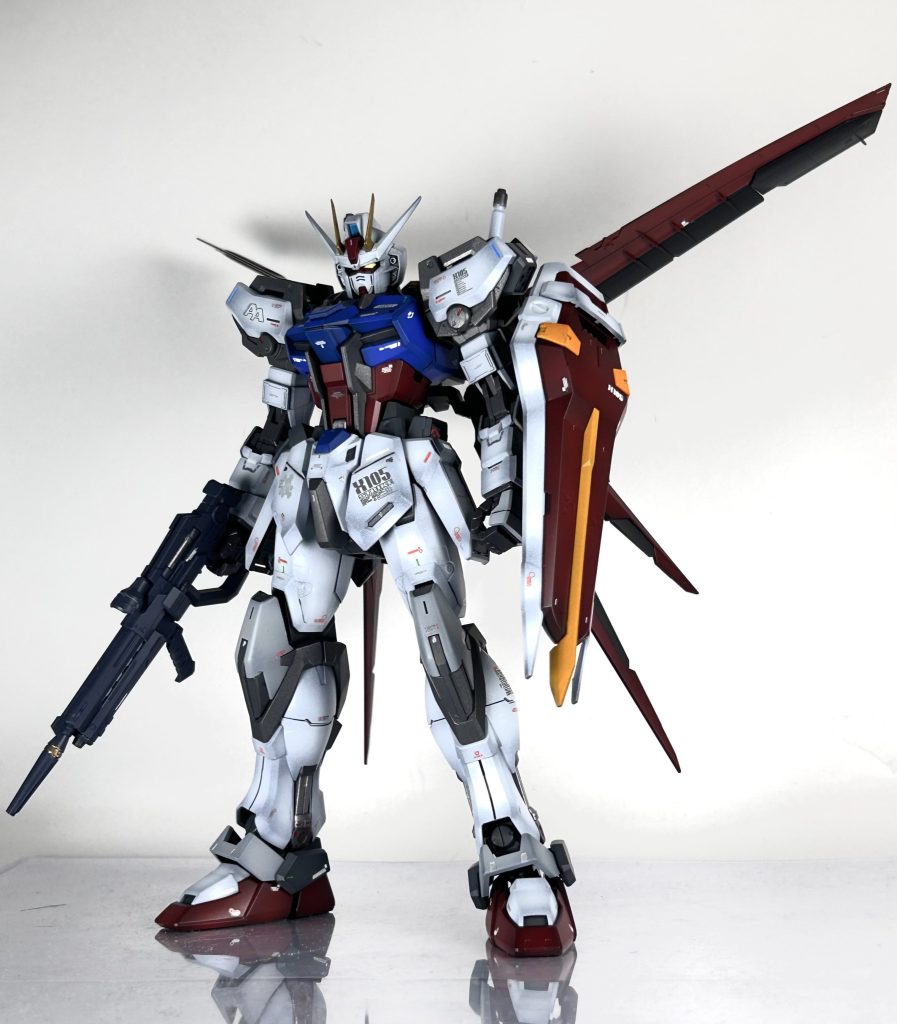 エールストライカーを装備ウイングが広がり迫力があります！