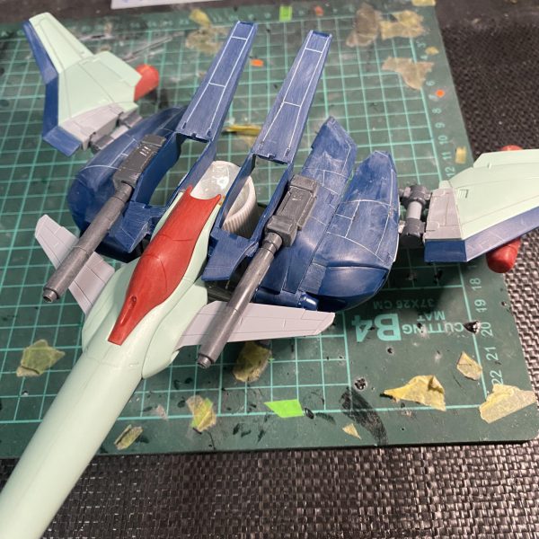 BWSの筋彫りが終わったので捨てサフして修正タイム（2枚目）