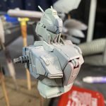 BWSの筋彫りが終わったので捨てサフして修正タイム