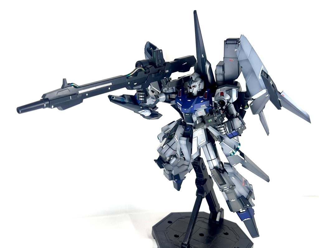 メガ・ビーム・ランチャーがたまりません(zaku-kao6)こちら側のランチャーを残したのはFAZZやフルアーマーZZのオマージュです。