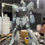 BWSの筋彫りが終わったので捨てサフして修正タイム