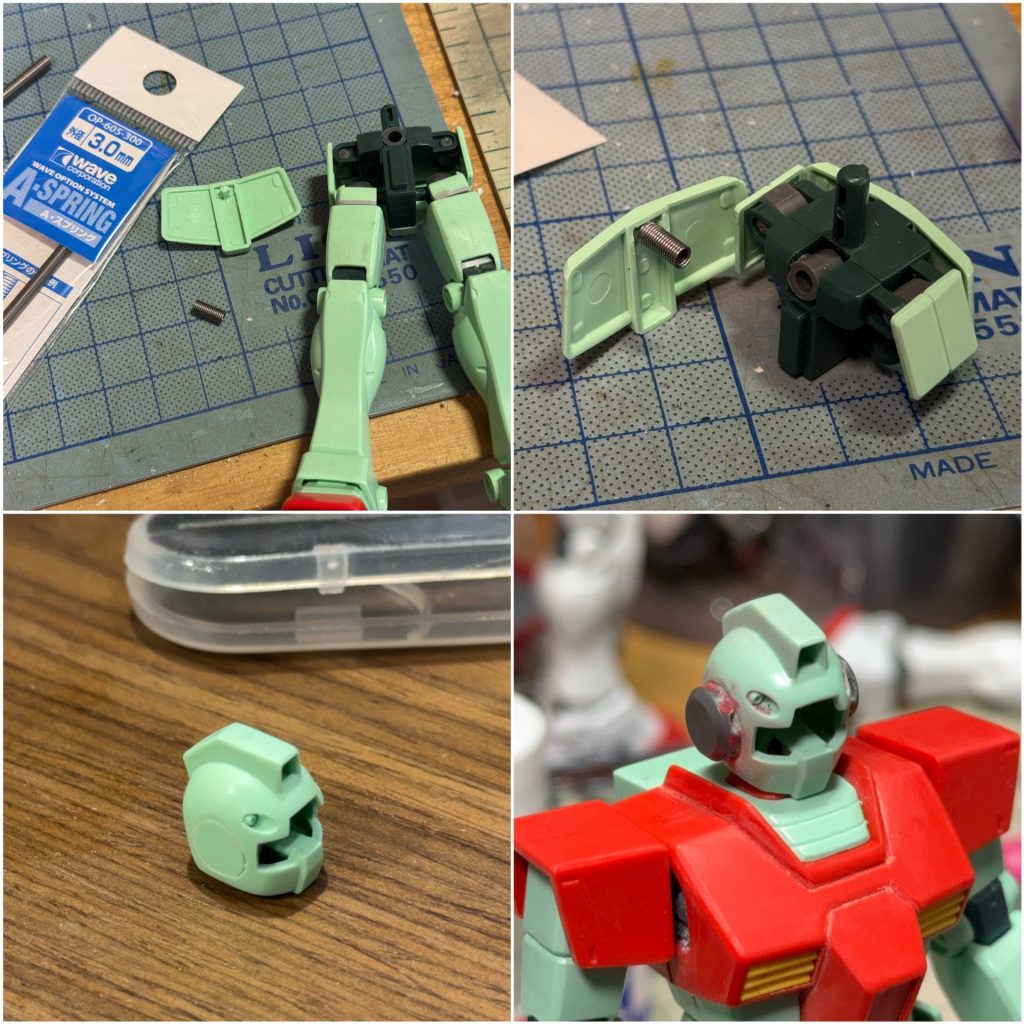 ◾️その他・スカートジョイントスプリング化・頭耳別パーツ化・首1mm、上腕1mm、腹2mm、モモ2mm延長・股関節ジョイント上側に2mm移動→全長+3mm程度・面出し、エッジ出しetc…