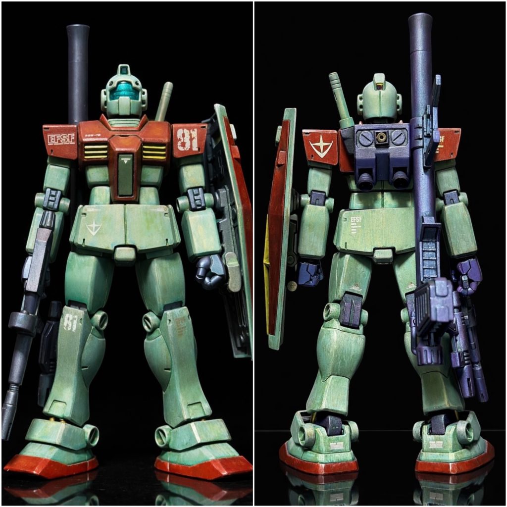 量産機の中の80番隊隊長をイメージして81のデカール貼りました。というのは後付けで適当です🥹