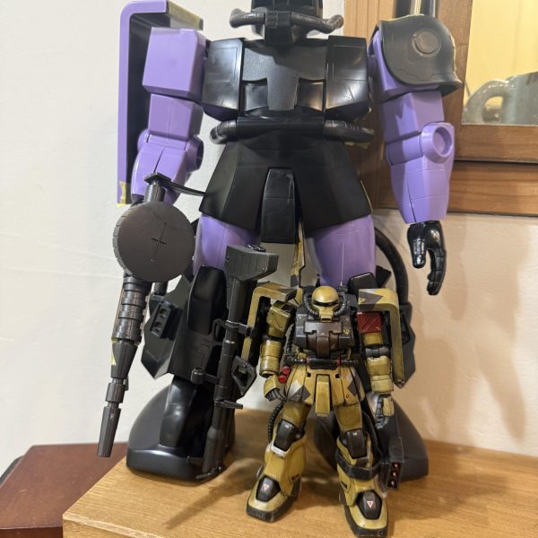 オルテガ機を使って欲しいとの依頼を受け昔憧れたこのキット作る事になりました！スタイルはさわらない！大型の斧を昭和風なデザインで自作します。早く仕上げないと、、（2枚目）