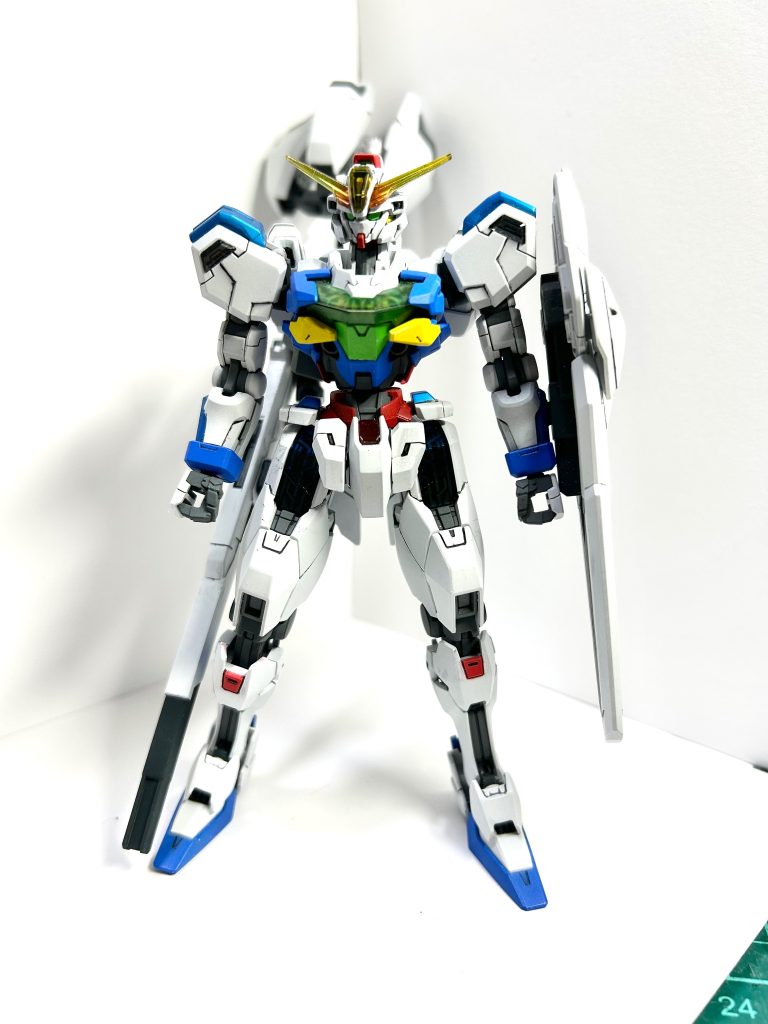 水性キット特有のインモールド成型を残しつつクリアカラーで塗装してます。