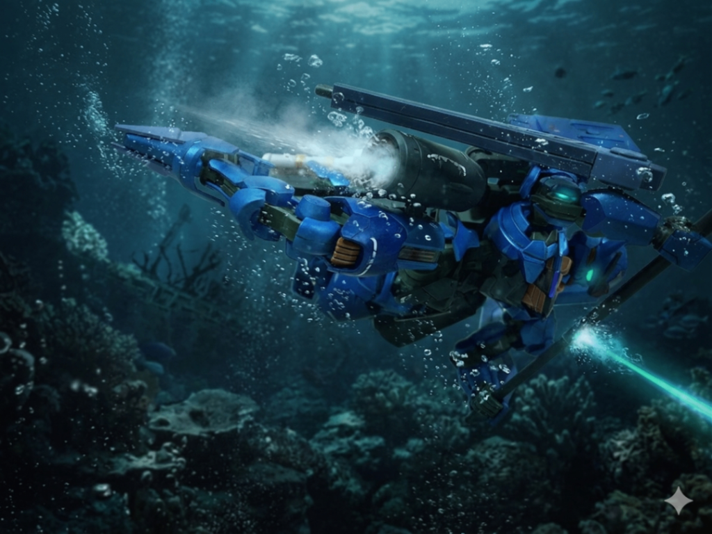 ガンダムアクエリアル(デジラマ風)