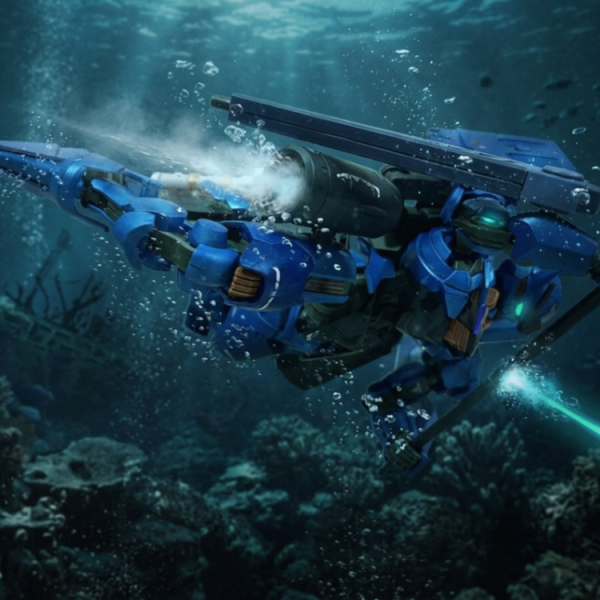 ガンダムアクエリアル(デジラマ風)