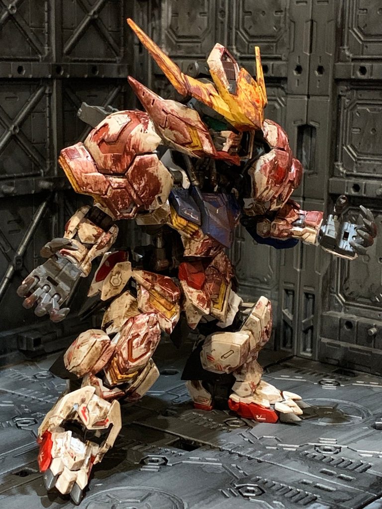 MGSD ガンダムバルバトス ウェザリング塗装
