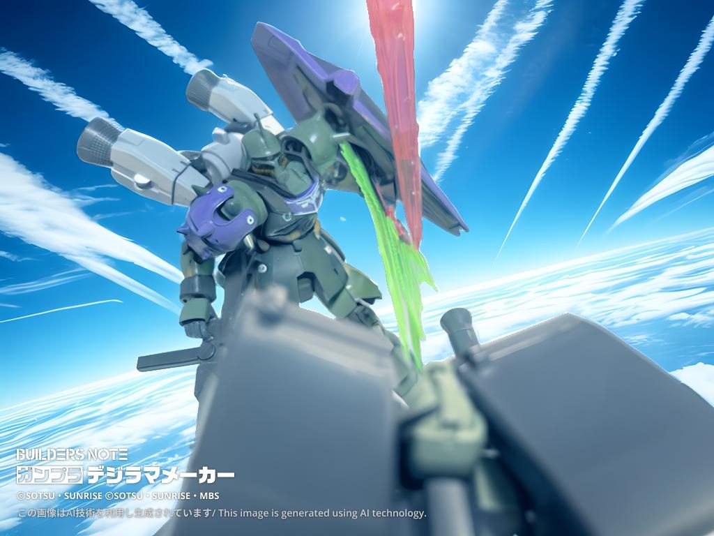 　次の瞬間、閃光がヒルデマリー機のシールドを焼いた。「…⁉︎」