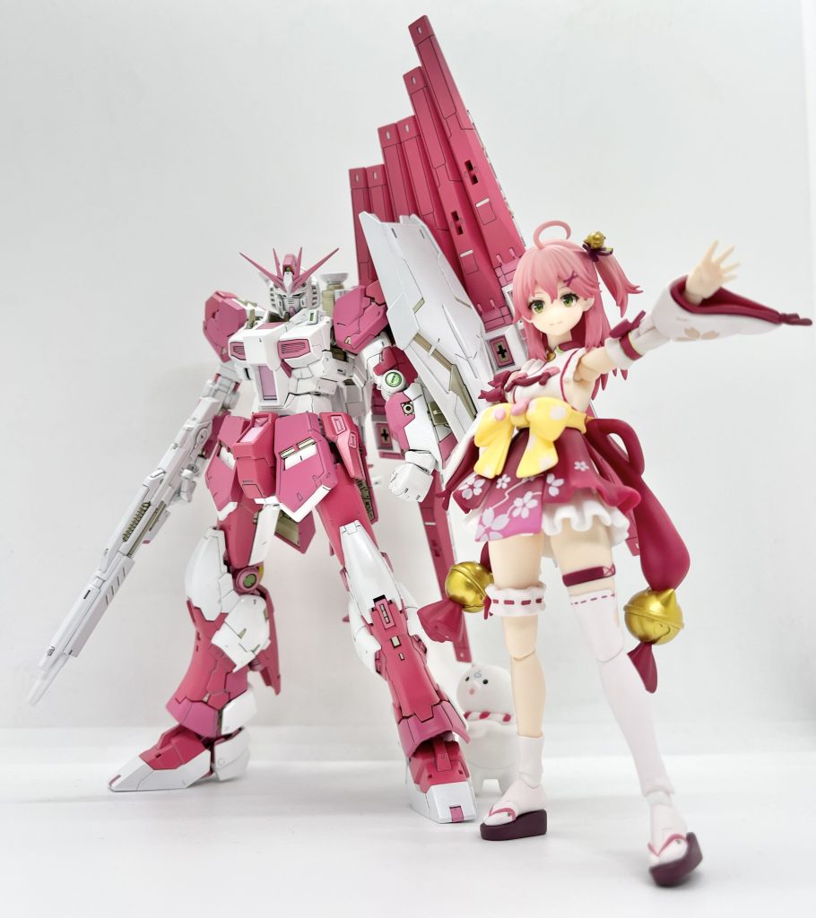 公式のイメージ画がRGをベースにした配色だったので、RGνガンダムのカラーパターンを変更して制作してます。