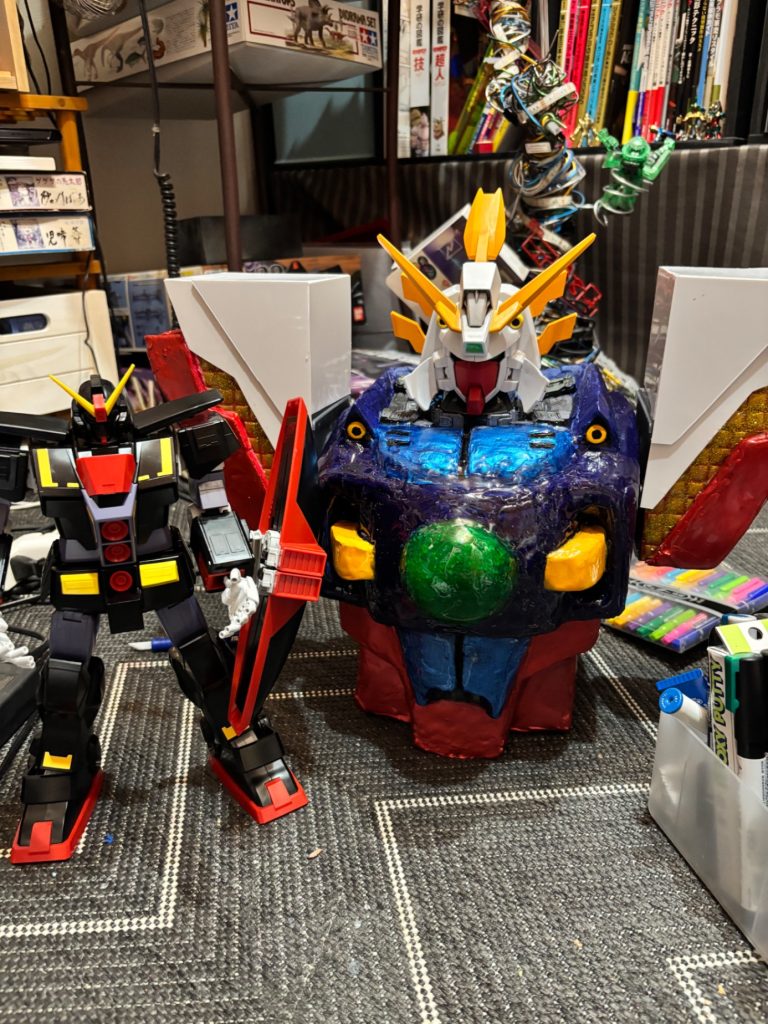 HGサイコガンダムとの比較。結構でかいです。